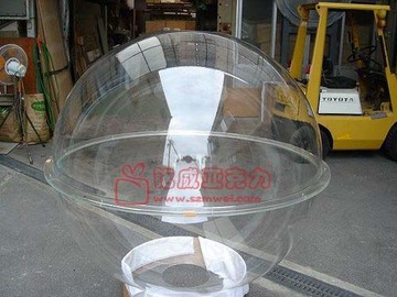 亚克力圆球灯罩 太空球有机玻璃空心球 展示透明半球悬挂球形定制