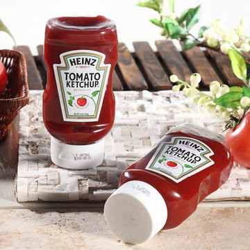 美国原装进口 亨氏番茄调味酱397g 瓶装挤压番茄酱调料 特价