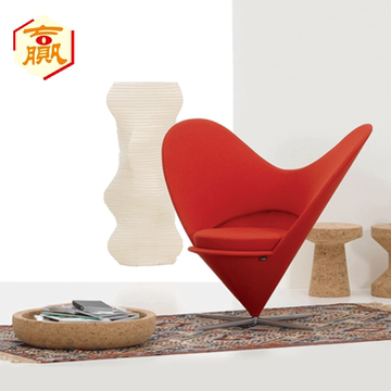 赢寸间潘顿心型座椅设计师艺术家具时尚单人客厅沙发创意休闲椅子